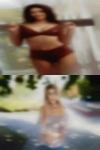 Barefoot girls lying beautiful