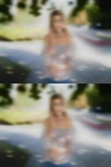 Naked blondes having close